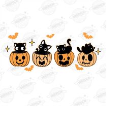 black cat pumpkin halloween png file, pumpkin cat png, halloween black cat png, spooky vibes png, fall pumpkin png, subl