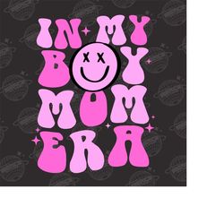 in my boy mom era png, smiley face boy mom club png, boy mama png, boy mom png, new mom gift, expecting mom gift, gender