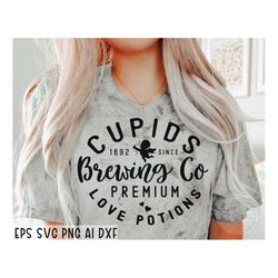 cupid's brewing co svg, cupid's brewing company svg, valentines day svg, retro valentine svg, svg files for cricut, silh