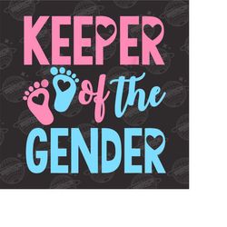 keeper of the gender png , gender reveal party png, team boy team girl baby announcement png, gender reveal idea family