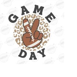 game day football png, retro football sublimation, retro game day png, football vibes, touchdown season, sports png, fal