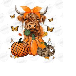 highland cow fall design png | fall png sublimations, fall cow sublimation download, design pngs, highland cow shirt des