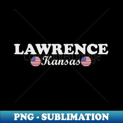 cityscape - lawrence kansas - unique sublimation design