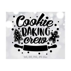 cookie baking crew svg, christmas apron svg, baking shirt design svg, family christmas svg, baking quote cut file, chris