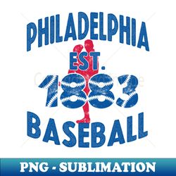 vintage philadelphia baseball - baseball pitcher - timeless sublimation design