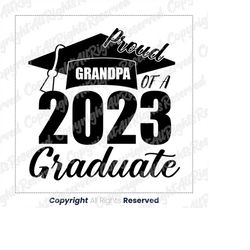 proud grandpa of a graduate svg & png - celebrate your graduation with digital downloads for shirts, invitations, and de