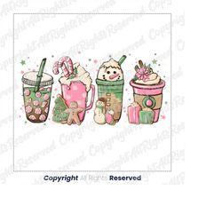 winter christmas gnomes coffee cups png sublimation design, christmas png, drink and coffee cups png,coffee christmas  p