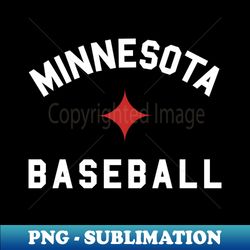 baseball sublimation png - minnesota star player - instant digital download