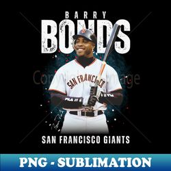 barry bonds tribute - aesthetic png sublimation - perfect for fans and collectors