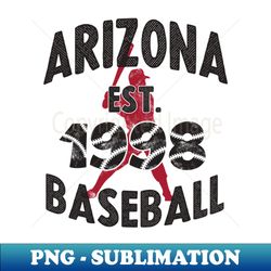 vintage arizona baseball - sublimation png digital download file