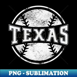vintage texas baseball - sublimation baseball gift with a retro twist