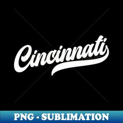 cincinnati reds - retro baseball sublimation - instant download for diy projects