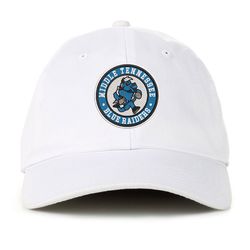 NCAA Middle Tennessee Blue Raiders Embroidered Baseball Cap, NCAA Logo Embroidered Hat, Middle Tennessee Football Cap