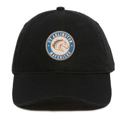 ncaa ut arlington mavericks embroidered baseball cap, ncaa logo embroidered hat, ut arlington mavericks football ball