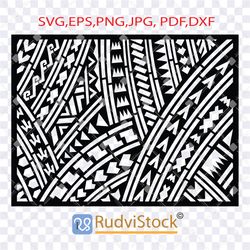 tattoo svg. polynesian tribal template for decorating cakes. template for cutting.