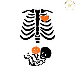 skeleton maternity funny pregnancy announcement svg file