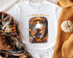 you shall not pass lord of the ring fan lover gift for men women birthday gift unisex tshirt sweatshirt hoodie shirt