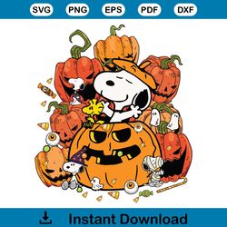 dog peanuts autumn pumpkins funny snoopy svg cricut file