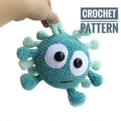 crochet pattern funny monster toy halloween home decor halloween toys amigurumi tutorial pdf file