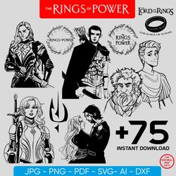 power of the rings svg bundle, lord of the rings clipart, power of the rings png, lotr svg, mordor svg