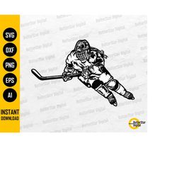 female hockey player svg | ice hockey girl svg | sports vinyl stencil graphic illustration | cricut cut file clip art di