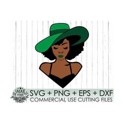 black woman svg , african american svg ,hat lolita, black woman svg, clipart, hair svg, afro hair svg, cut files