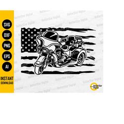 usa trike motorcycle svg | american biker svg | rider t-shirt decal sticker graphics | cricut cut file clipart vector di