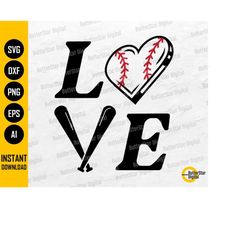 love baseball svg | softball svg | base ball shirt sticker decal | cricut cut file silhouette cuttable clipart vector di