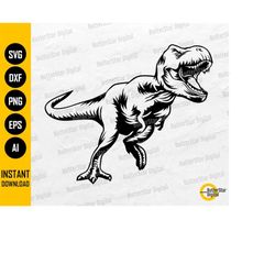 t-rex svg | running dinosaur svg | sharp teeth predator cretaceous jurassic reptiles | cutting files clip art vector dig