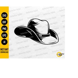 cowboy hat svg | cowgirl hat svg | cowboy svg | western vinyl stencil | cricut cut files silhouette printable clipart di