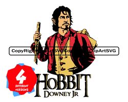 the hobbit bilbo baggins artwork, hobbit downey jr svg, handsome hobbit png, silhouette svg cricut i bilbo baggins art