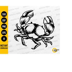 crab svg | sea animals t-shirt vinyl decals drawing illustration graphics | cricut cut file cuttable clip art vector dig