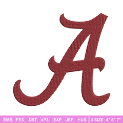 alabama crimson tide embroidery, alabama crimson embroidery, football embroidery, ncaa embroidery, sport design, ncaa02