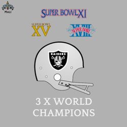 3 x world champions raiders png download