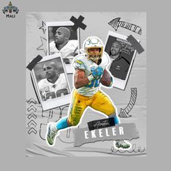 austin ekeler football paper poster chargers 5 png download