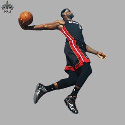 lebron james miami heat dunk png download