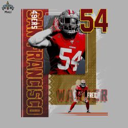 fred warner  football paper poster 49ers 2 png download