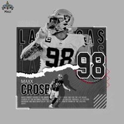 maxx crosby football paper poster raiders png download