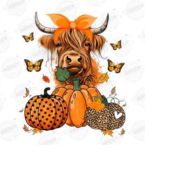 highland cow fall design png | fall png sublimations, fall cow sublimation download, design pngs, highland cow shirt des