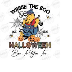 retro winnie the boo halloween png, disneyland halloween png, winnie the pooh png, pooh bear halloween png, halloween pa