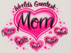 airbrush shirt world's greatest mom aunt grandmother granny nana names airbrushed t-shirt, taylor swift shirt, taylor sw