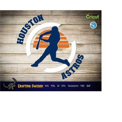 houston baseball logo for cutting & - svg, ai, png, cricut and silhouette studio