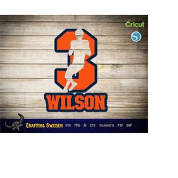 denver russel wilson svg design - digital download