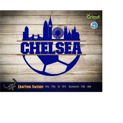 london chelsea football svg, png, dxf | great for vinyl cutting, sublimation and laser cutting