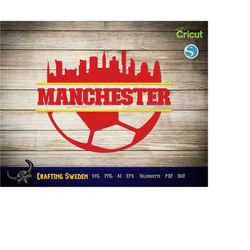 manchester football svg, png, dxf | great for vinyl cutting, sublimation and laser cutting