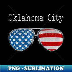 oklahoma city pilot glasses - america inspired - high-quality png sublimation download