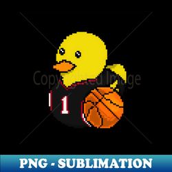 heat basketball rubber duck sublimation digital download - vibrant colors for diy crafts