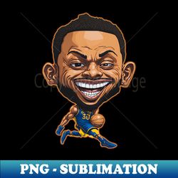 Stephen Curry Caricature - NBA Champion - High-Quality PNG Digital Download