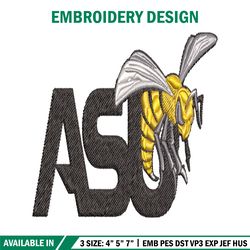 alabama state hornets embroidery design, alabama state hornets embroidery, logo sport, sport embroidery, ncaa embroidery
