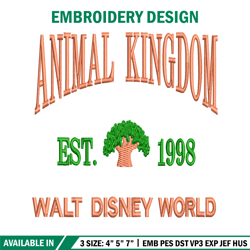 animal kingdom embroidery design, animal kingdom embroidery, logo design, embroidery file, logo shirt, digital download.